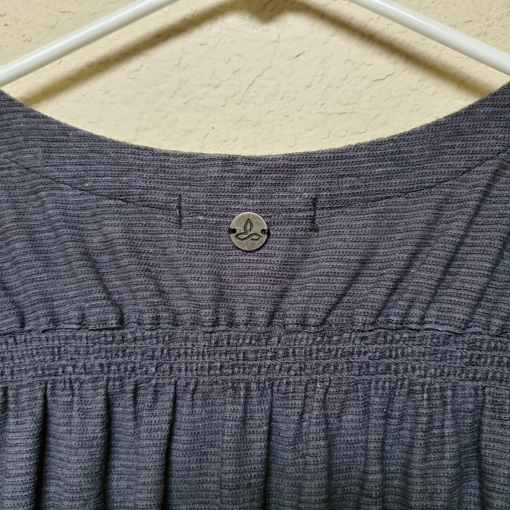 Prana Smocked Shoulders Top.  Size Large - Picture 5 of 6